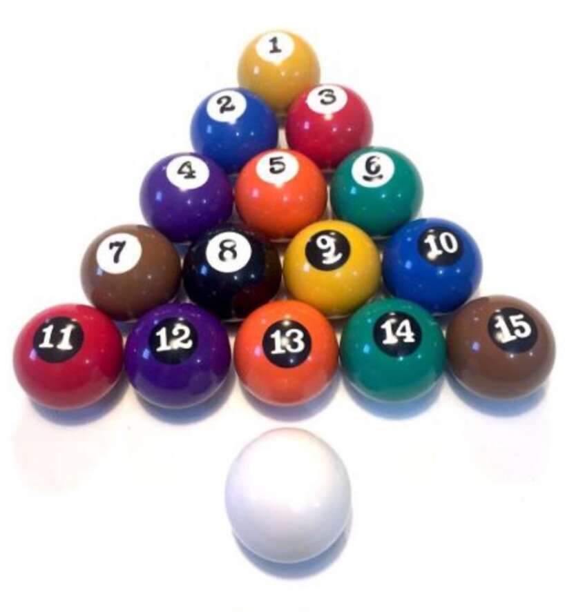 Jogo de bolas de sinuca - lisas e numeradas - Image 2